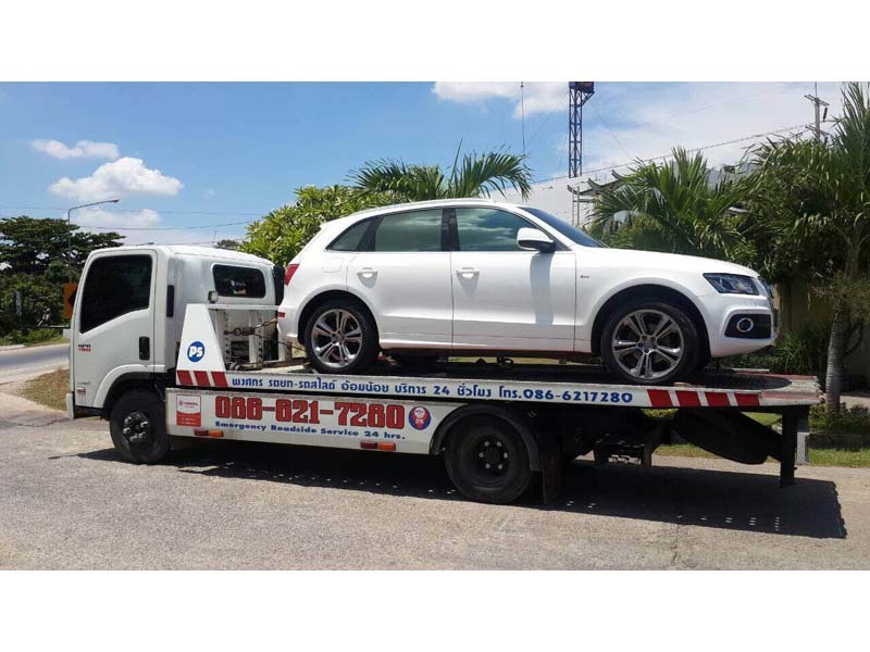 รถยก รถสไลด์ ยกรถเสีย 24 ชั่วโมง อ้อมน้อย กระทุ่มแบน